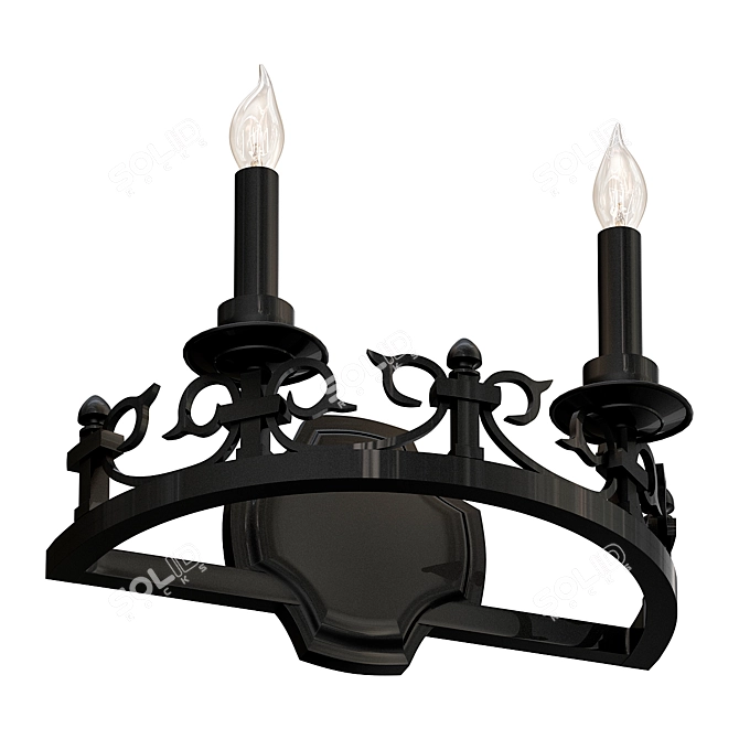 Mediterranean Spanish Sconce 3D model image 1