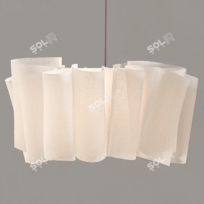 Banana Fiber Lampshade | Anders Light 3D model image 1