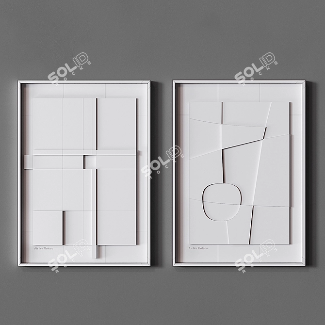 Title: Relief Plateau: Danish Design 3D model image 3