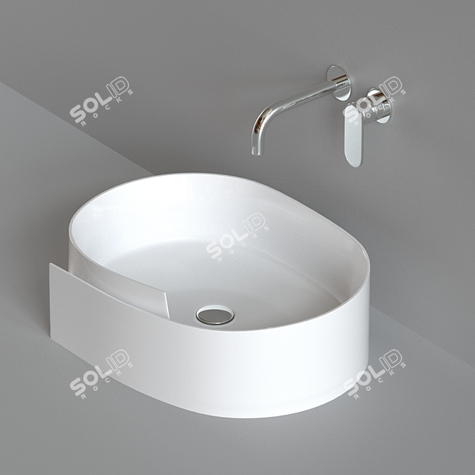 Flaminia ROLL 56 - Stylish Bathroom Fixture 3D model image 1