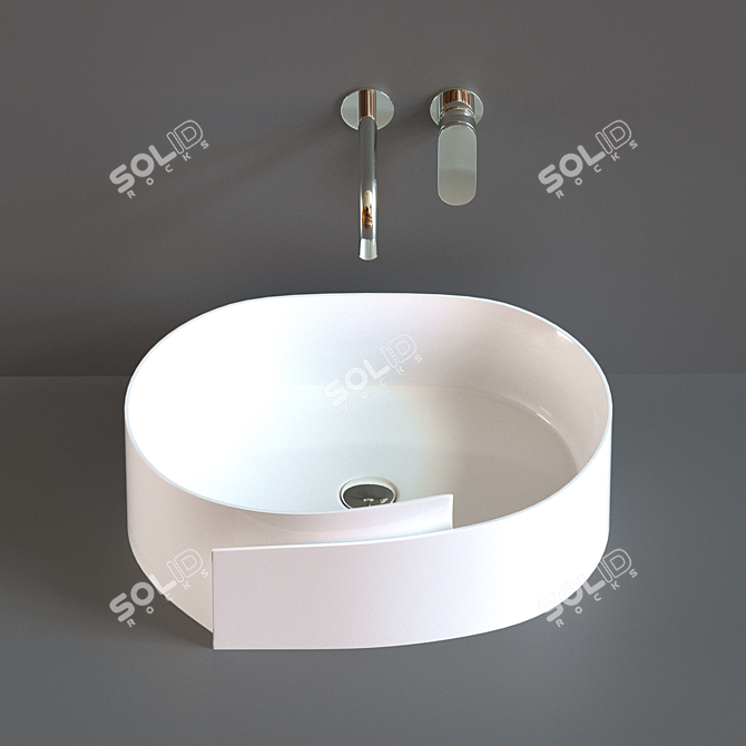 Flaminia ROLL 56 - Stylish Bathroom Fixture 3D model image 2