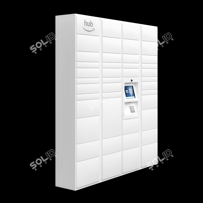 Amazon Hub Locker: Convenient Delivery Alternative 3D model image 3