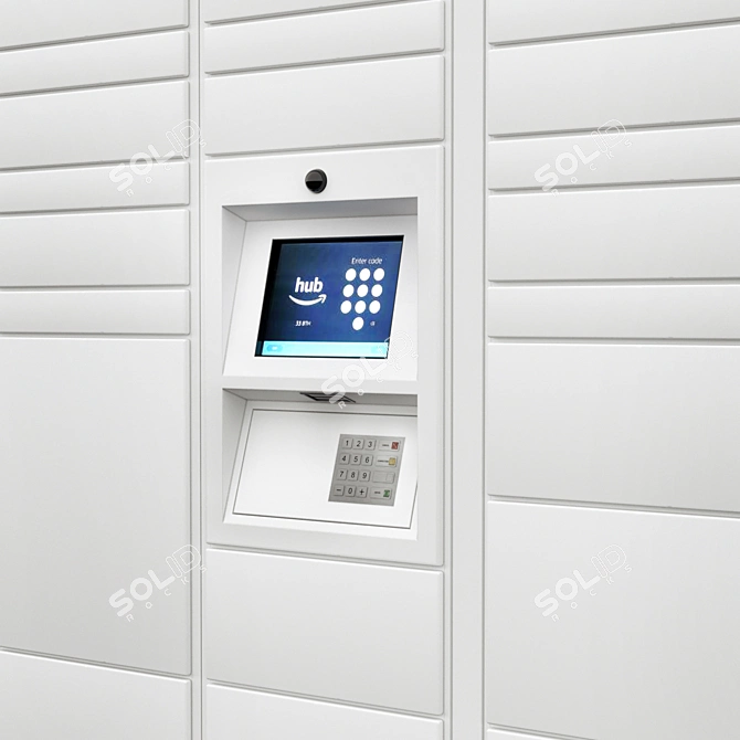 Amazon Hub Locker: Convenient Delivery Alternative 3D model image 4