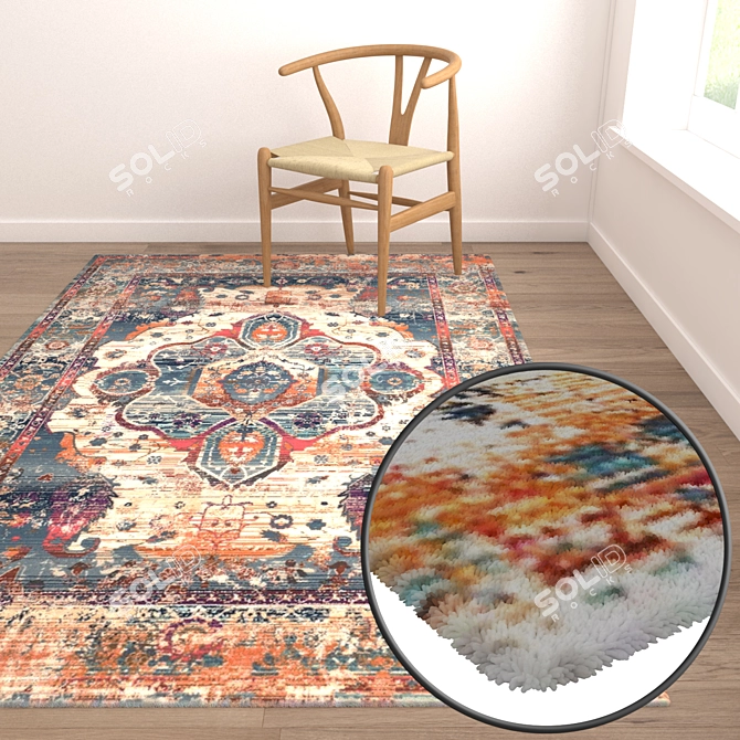 2021 Carpet Set: High-Quality Textures. 3D model image 5