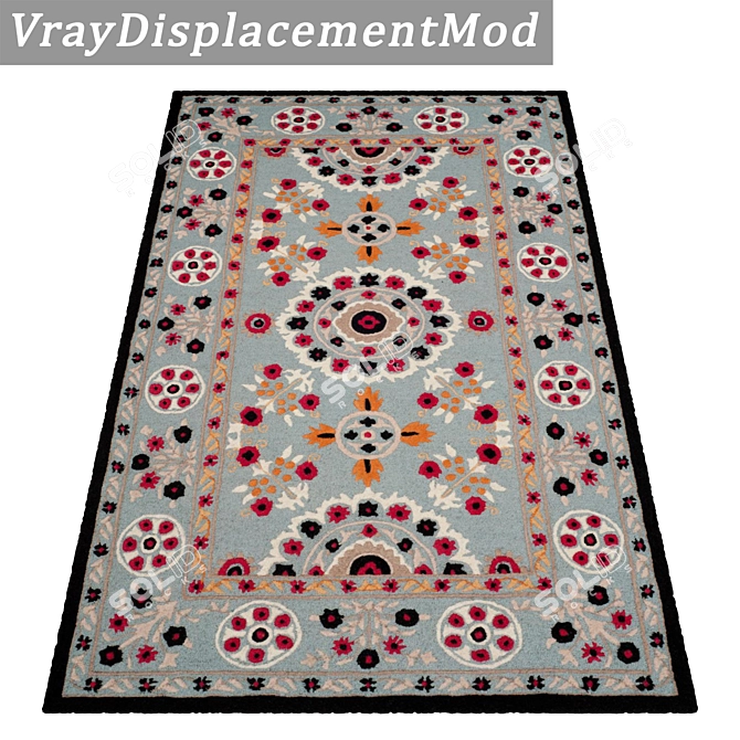 Luxury Rug Collection Set - Premium Quality Textures 3D model image 3