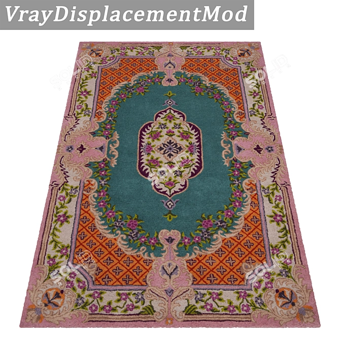 Title: Luxury Carpet Set - High-Quality Textures! 3D model image 3