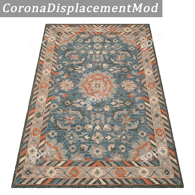 Title: Luxury Carpet Set - High-Quality Textures! 3D model image 4