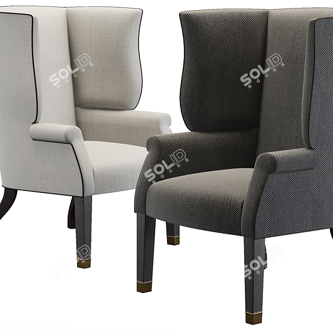 Luxury Tyringham Chair by John Boone 3D model image 4