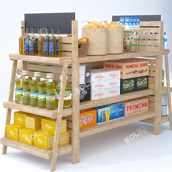 High-Quality Grocery Store Display 3D model image 2