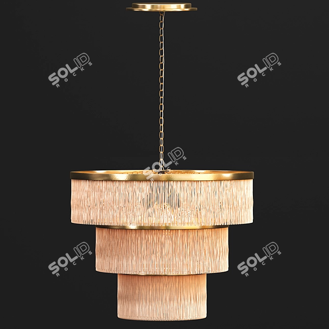Sophisticated Modern Lampshade 3D model image 2