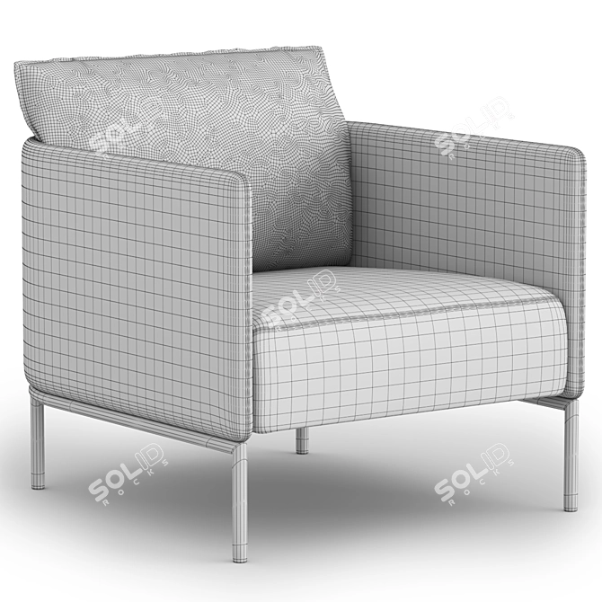 Slettvoll Piet Accent Chair 3D model image 4