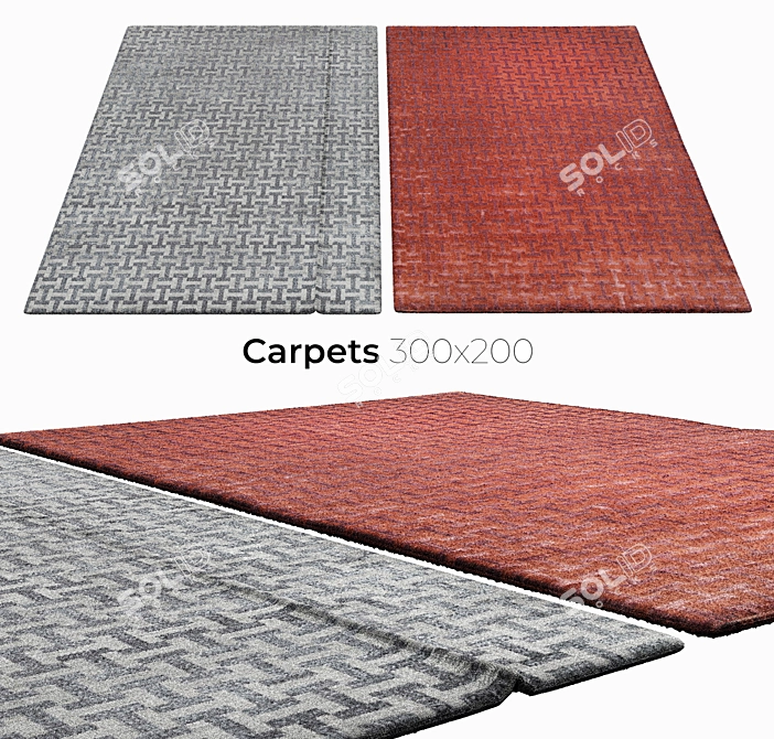 Plush Home Carpets 3D model image 1