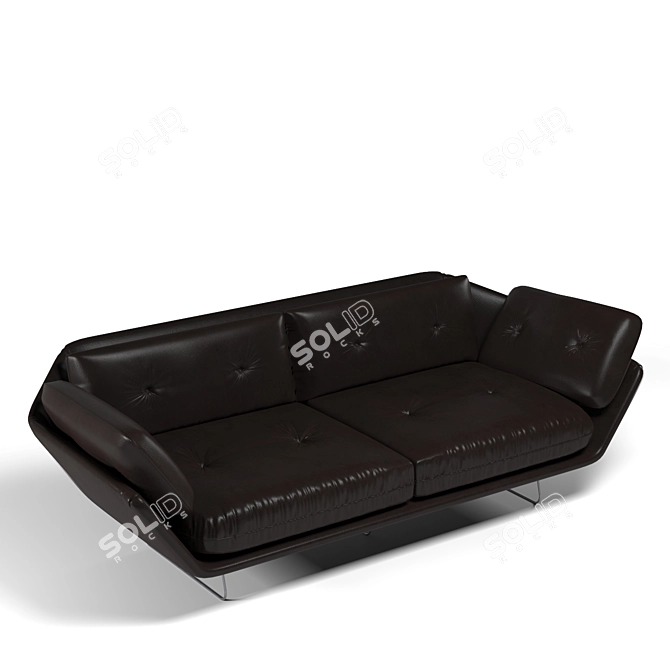 Sleek Saba Sofa: Luxury for Home and Office 3D model image 7