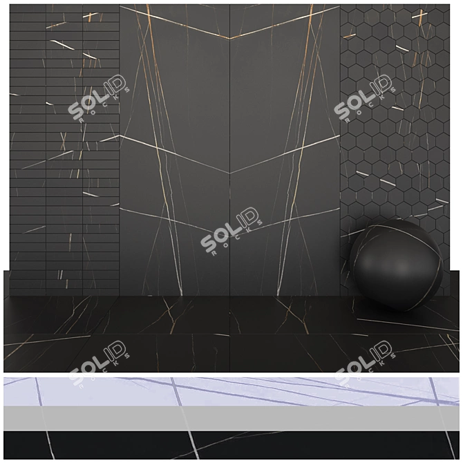 Artetech Pietra Tempesta: Elegant and Versatile Marble 3D model image 4