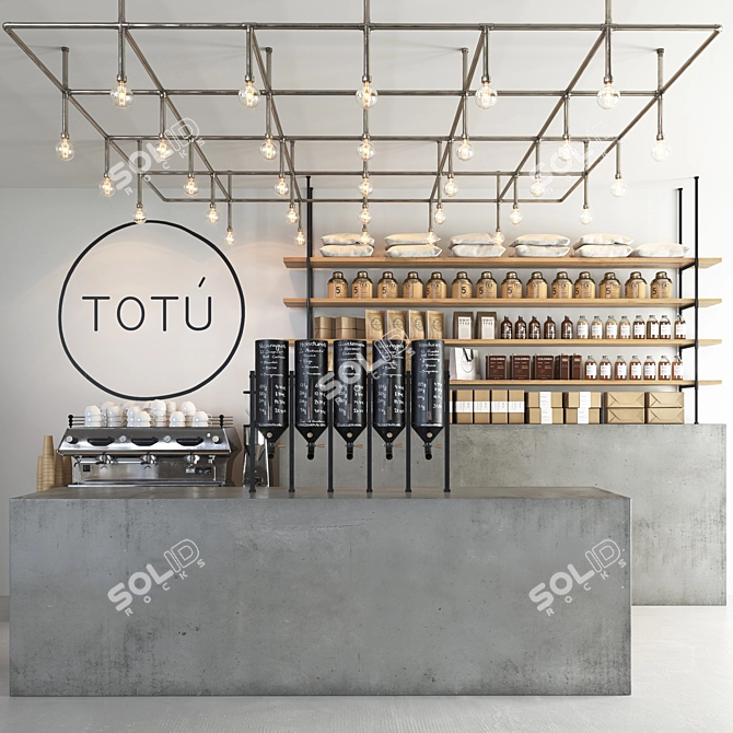 Totu Cafe: High-Quality 3D Model 3D model image 1