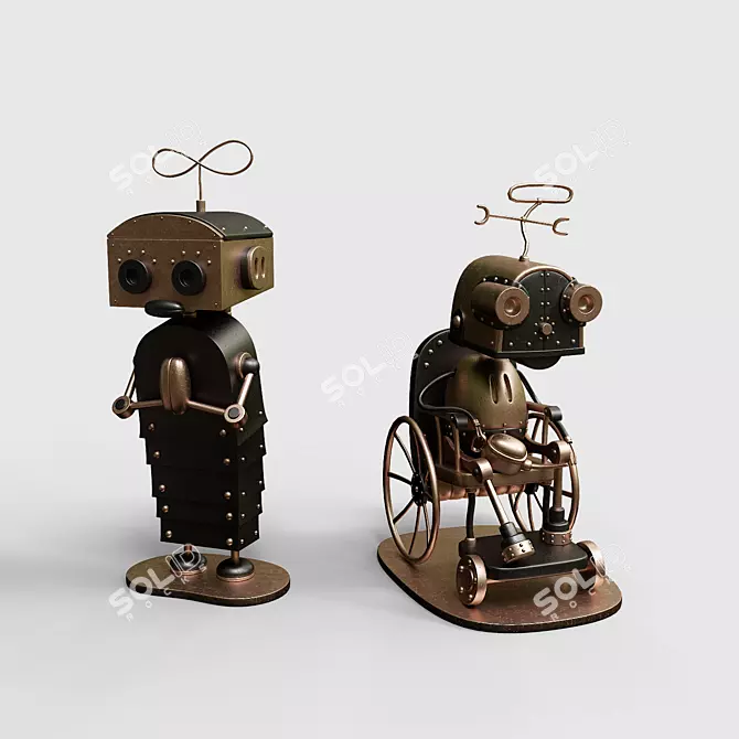 Mechanical Figurines: Machinarium Vol 3 3D model image 1