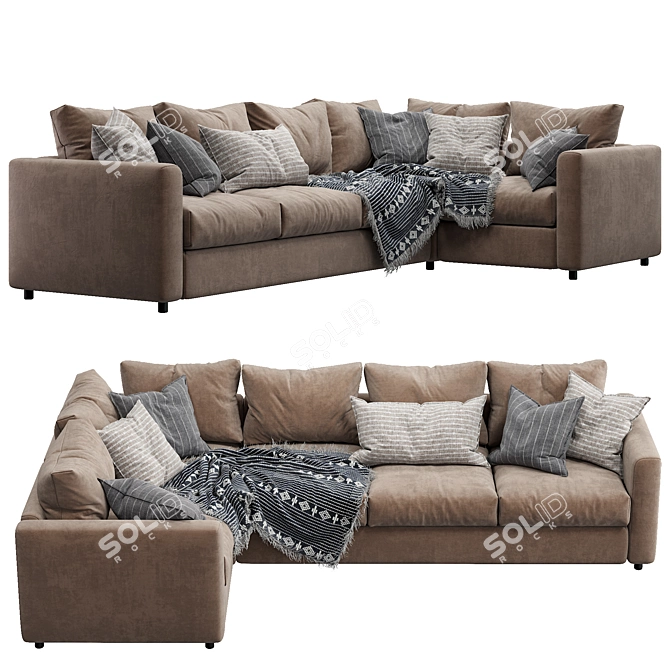 Ikea Vimle - Stylish and Versatile Sofa 3D model image 4