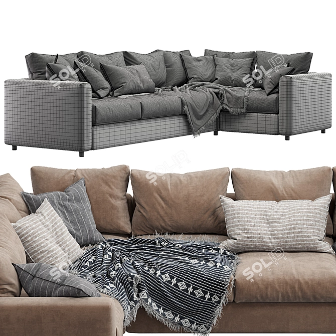 Ikea Vimle - Stylish and Versatile Sofa 3D model image 5