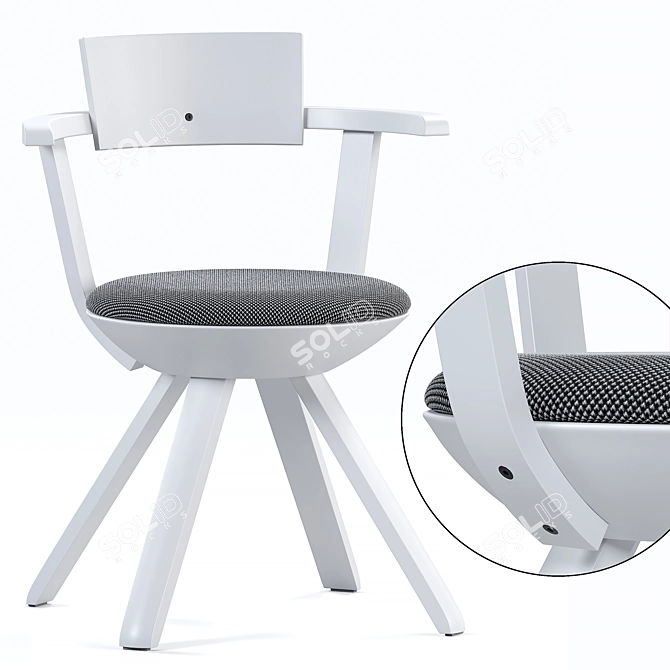 Artek Rival Chair - Sleek and Stylish 3D model image 2
