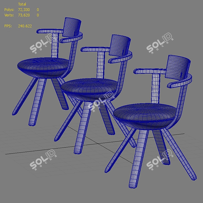 Artek Rival Chair - Sleek and Stylish 3D model image 5