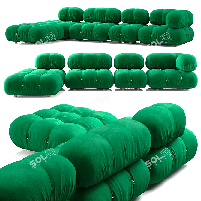 Modern Modular Sofа: B&B Italia Camaleonda 3D model image 1