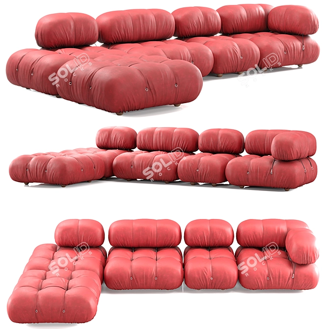 Modern Modular Sofа: B&B Italia Camaleonda 3D model image 3