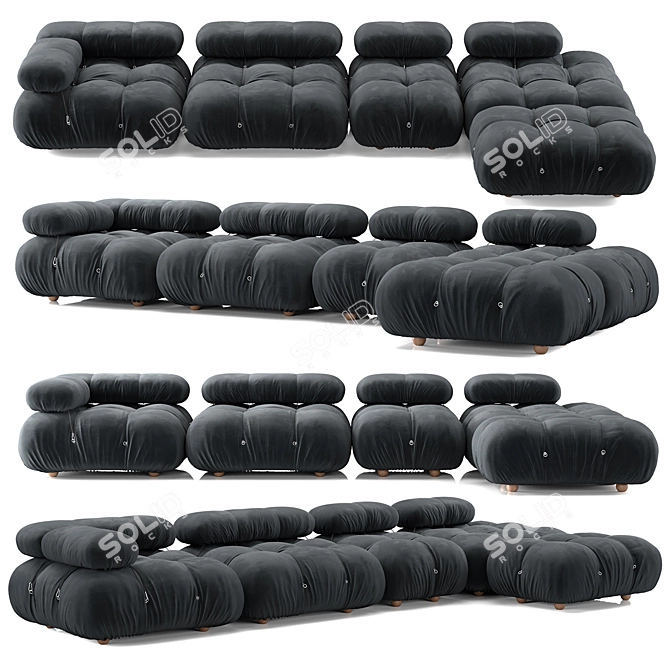 B&B Italia Camaleonda Modular Sofa 3D model image 2
