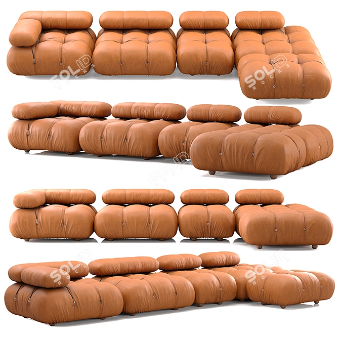 B&B Italia Camaleonda Modular Sofa 3D model image 3