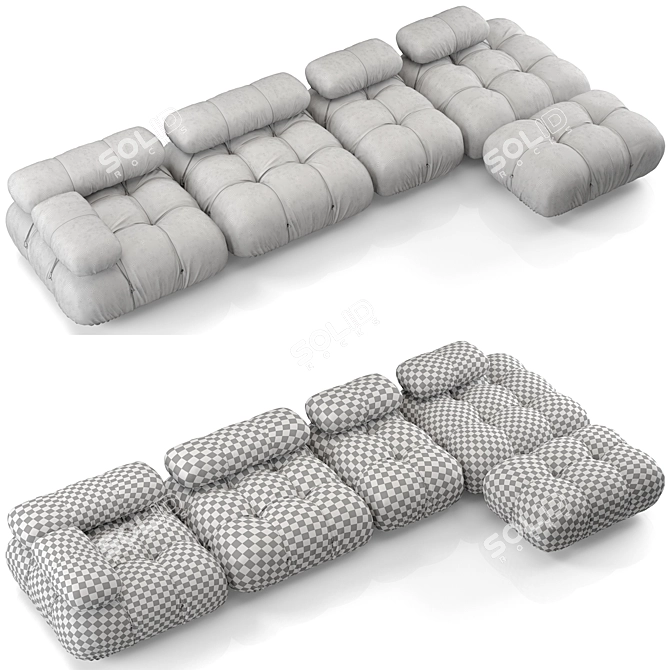 B&B Italia Camaleonda Modular Sofa 3D model image 5