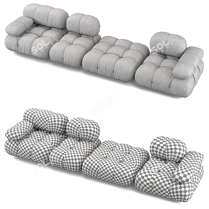 Modern Modular Camaleonda Sofa 3D model image 5