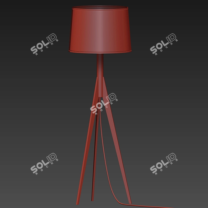 Elegant Illumination: Eden Floor Lamp 3D model image 2