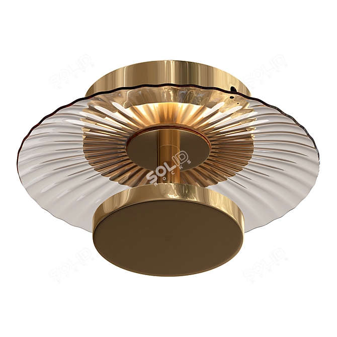 Elegant LED Ceiling Light 3D model image 1