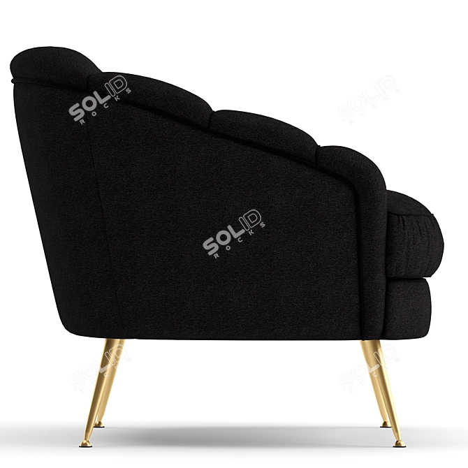 Elegant Galimberti Nino Camelia Armchair 3D model image 3