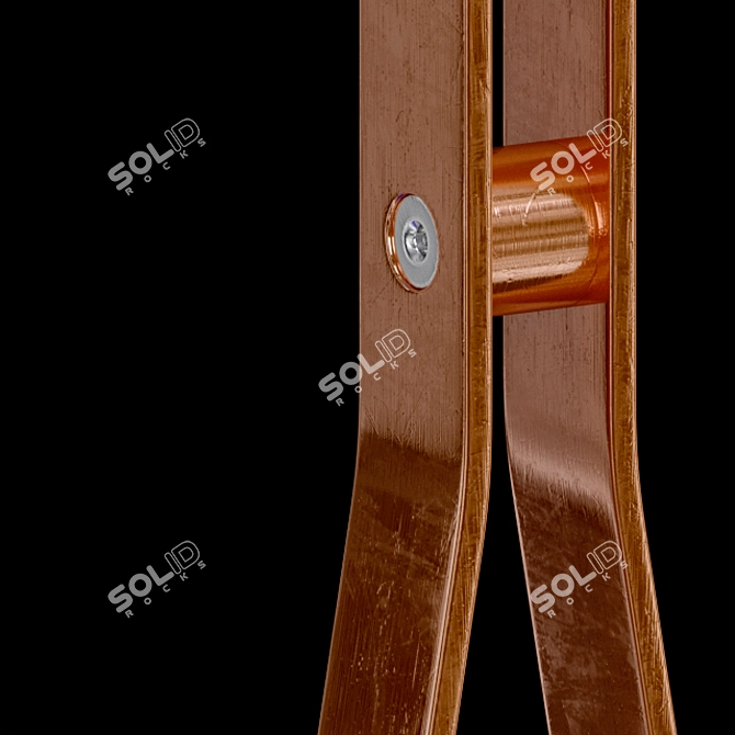 Sleek Door Stopper Stand 3D model image 1