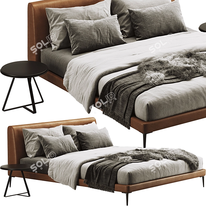 Modern BoConcept Arlington Bed 3D model image 1