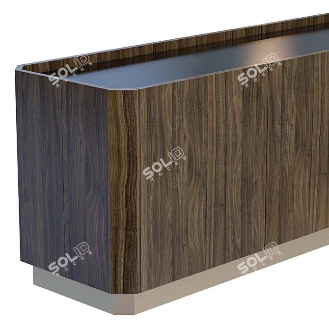 Elegant Lingotto Sideboard 3D model image 2