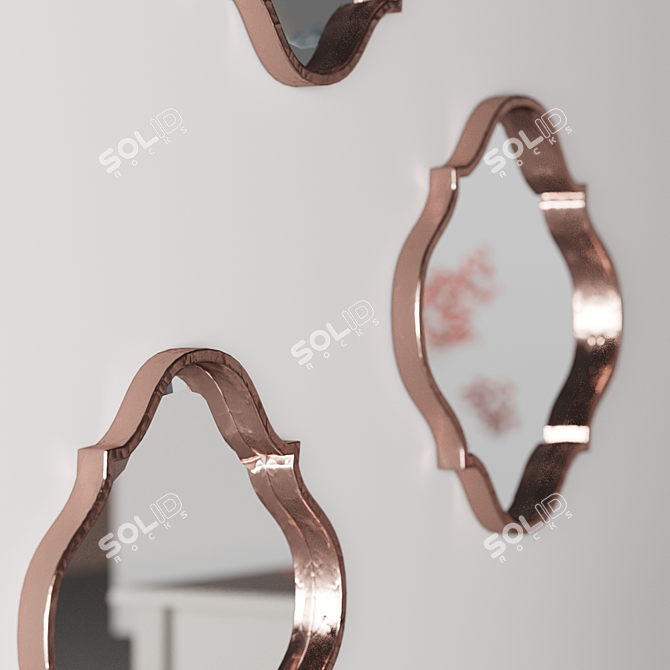 Elegant Kasbah Mirror: a Stylish Decor Accent 3D model image 4