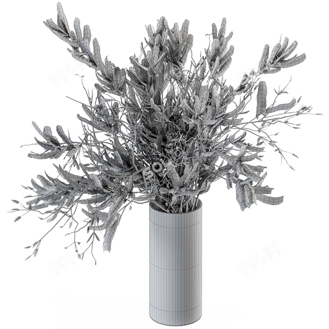 Elegant Vase Bouquet 22 3D model image 3