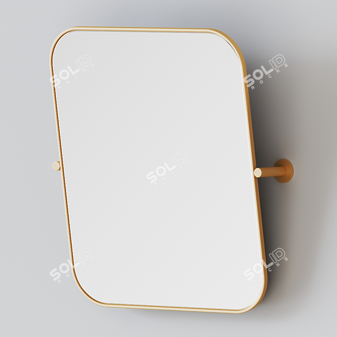 Adjustable Pivot Wall Mirror 3D model image 3