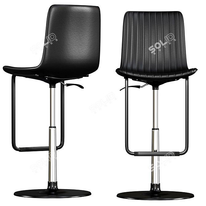 Dual Design Bar Chair 3D model image 3