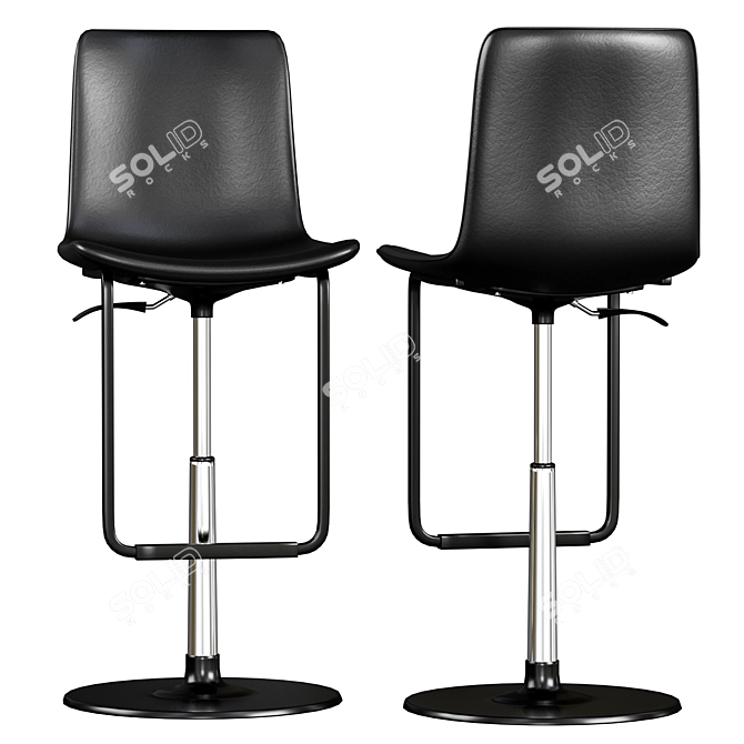 Dual Design Bar Chair 3D model image 4