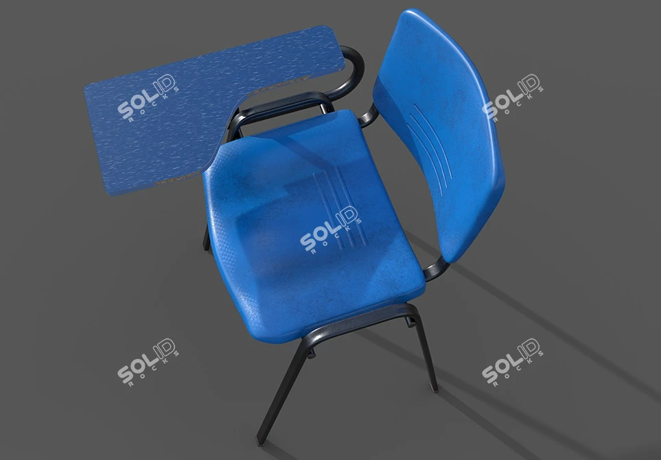 ComfortPlus School Chairs 3D model image 2