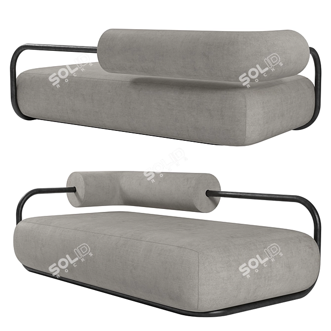 Max Voytenko Rura Sofa: Modern Comfort for Your Living Room 3D model image 1