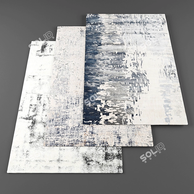 High-Resolution Rugs Set 3D model image 1