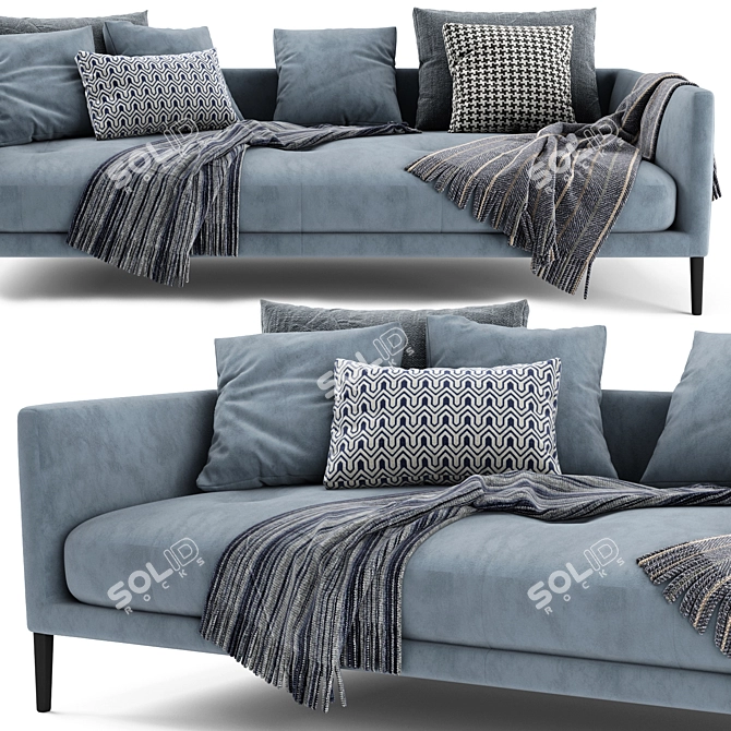Elegant Bonaldo Coral Sofa 3D model image 3