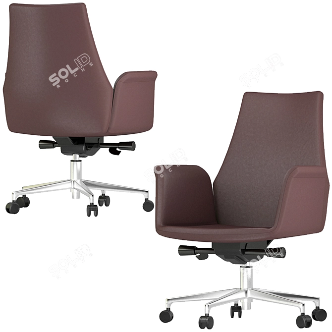 Office Chair Set 15: 3D Design Variety 3D model image 3