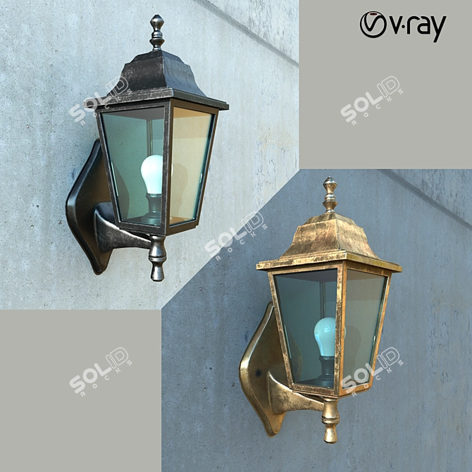 Modern Duwi Street Light Lamp 3D model image 3