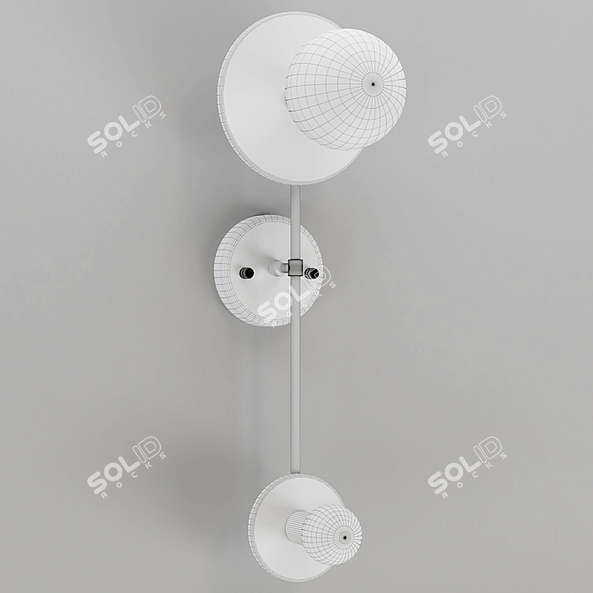 Versatile 180° Rotating Lamp 3D model image 2