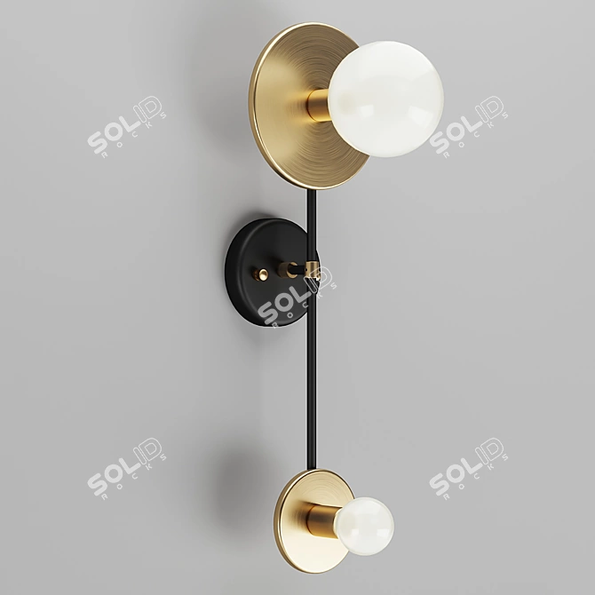 Versatile 180° Rotating Lamp 3D model image 3