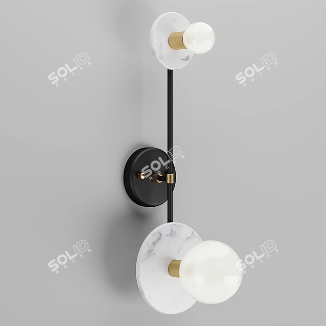 Versatile 180° Rotating Lamp 3D model image 4